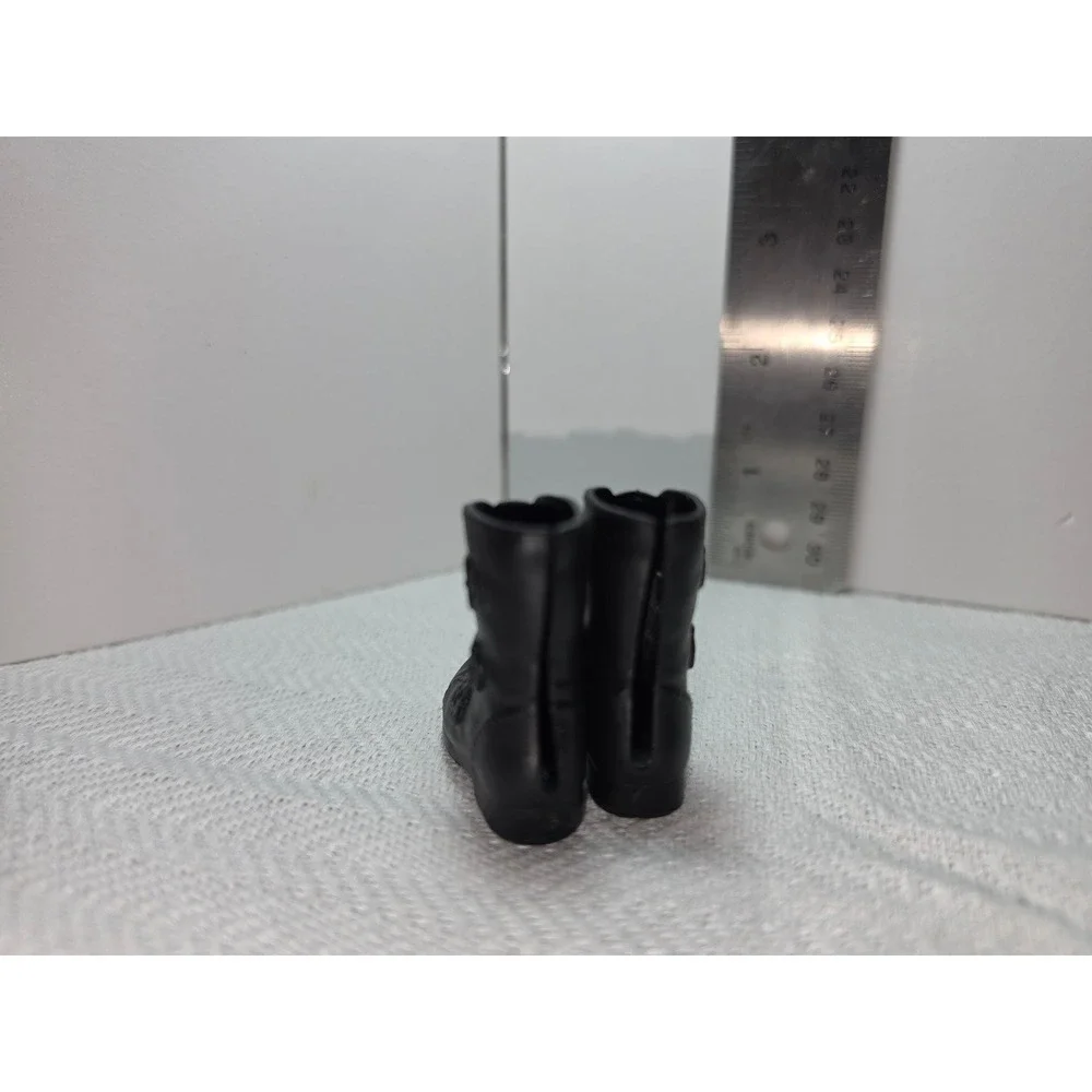 vintage black boots for a 12-inch‎ action figure, G.I. Joe Man replacement shoes